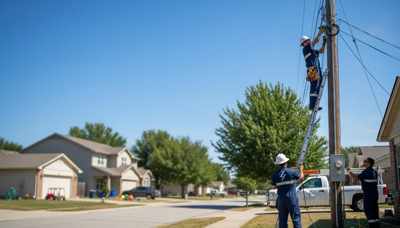 Residential electrician providing installation services in Marshallville, OH